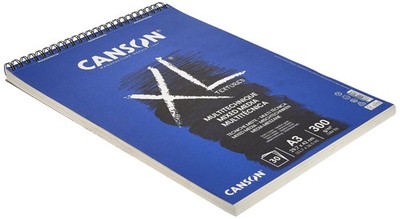 Mix-Media XL Pad - A3 Pad for Acrylic, Watercolour, Pastel & Pencil - 30 Sheets