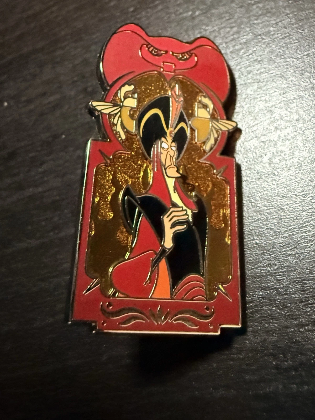 Disney Aladdin Jafar Villains Glitter Enamel Pin