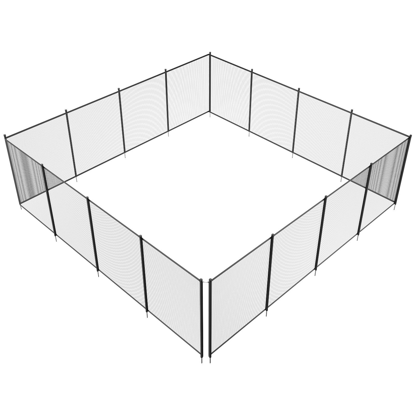 Pool Fence,4x48 FT Pool Fences for Inground Pools,Removable Child Safety Pool Fe