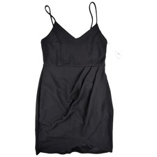 Lulus Forever Your Girl Black Bodycon Dress Little Black Dress LBD Cocktail L