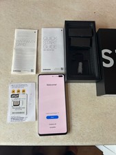 Boxed Samsung Galaxy S10+ 128GB Prism White Smartphone Unlocked Giff Gaff Sim