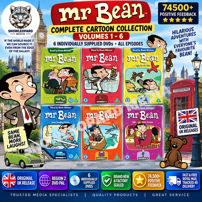 MR BEAN ANIMATED CARTOON COMPLETE SERIES VOLUME 1 2 3 4 5 6 DVD 46