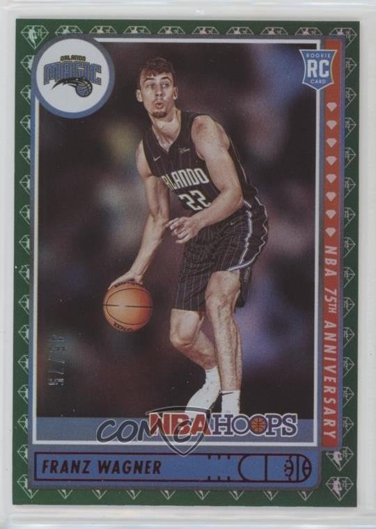2021 Panini NBA Hoops Rookies 75th Anniversary 45/75 Franz Wagner #235 Rookie RC