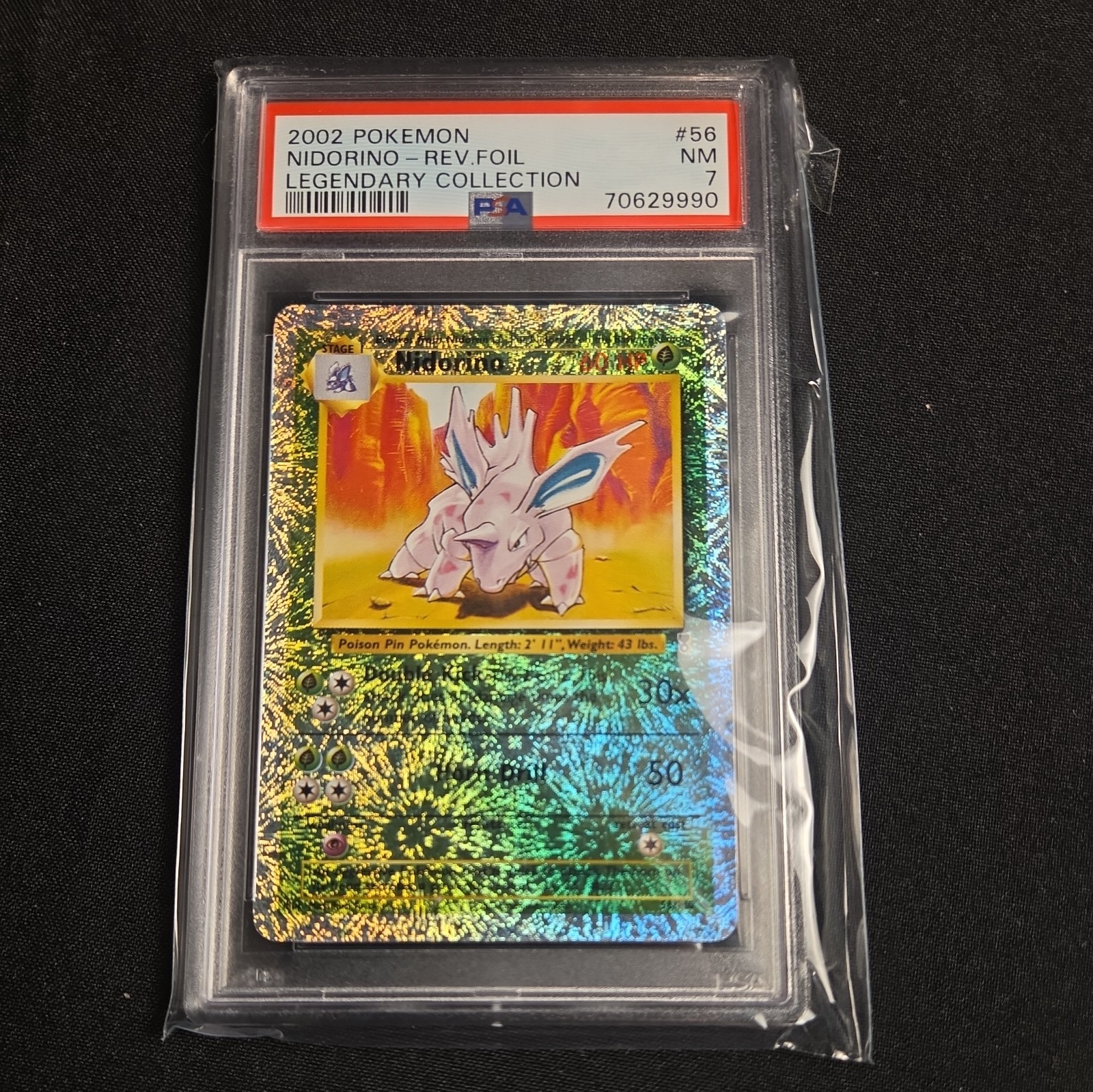 PSA 7 - Nidorino 56/110 Legendary Collection Reverse Holo