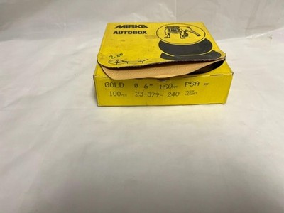Mirka 240 grit psa 6'' sandpaper 100 sheets/ box new