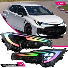 RGB Rainbow LED Headlights For Toyota Corolla 2020-2026 Front Lamp Assembly 1Set