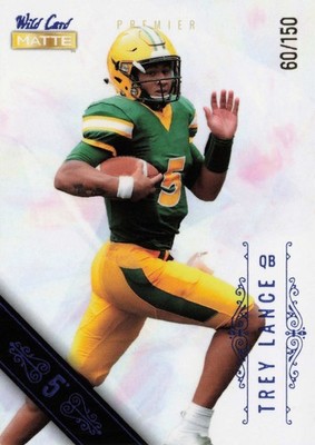 2021 Wild Card Matte #MBC-6 Trey Lance Premier White /150