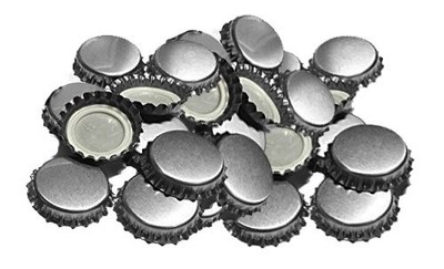Pick  1-144 Silver Crown Caps Standard 26.5 Size Soda Beer Bottles Lined NEW