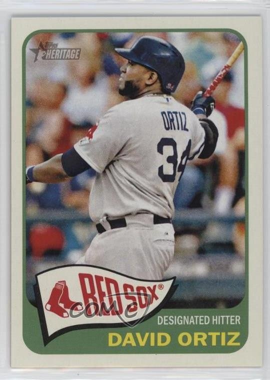2014 Topps Heritage Action Variation SP David Ortiz #441 HOF 6o3