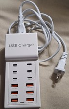 Multi USB C Charger, USB Charging Block Station, 50W 12 Port Multiple USB C NIB
