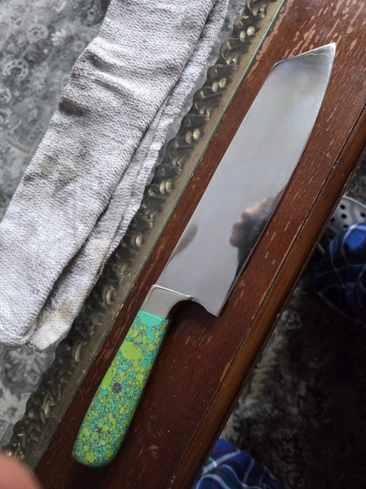 8-1/4" AEB-L K-tip Chef's Knife With CHRYSOCOLLA Handle
Opens in a new window or tab
