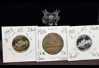 State Coin Trio – Proof Silver, Gold-Plated & 1926 Sesquicentennial Copper - NJ