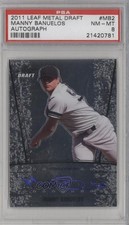 2011 Leaf Metal Draft Manny Banuelos #AU-MB2 PSA 8 Auto 0t3