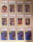 (12) 1990'S MICHAEL JORDAN PSA 6 7 8 CARD LOT HOOPS UD FANIMATION