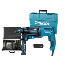 Makita HR2631FT12 Tassellatore 800W AVT 26mm 3Funzioni con set scalpelli e punte