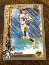 Jacob Wilson - 2025 Topps Holiday - Gray Glitter Rookie - H4 - A's