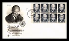 DR JIM STAMPS US COVER DWIGHT D EISENHOWER 6C BOOKLET PANE FDC ARTCRAFT