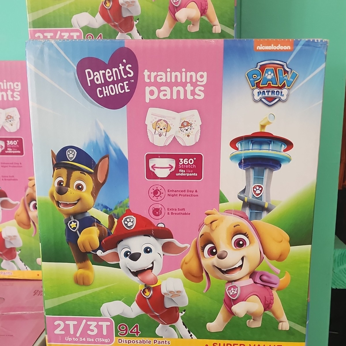 Parent's Choice Paw Patrol Training Pants 2T/3T 94 Count | eBay
