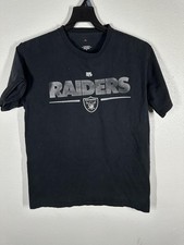 Las Vegas Raiders Shirt Mens Medium Black NFL Football Graphic T-Shirt Top