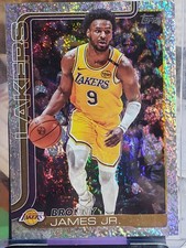 LEBRON & BRONNY JAMES 2024 TOPPS CRACKLEBOARD LOS ANGELES LAKERS