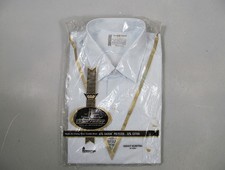 Vintage 60s Towncraft Penn Prest Dress Shirt 15.5 Short Sleeve Light Blue New