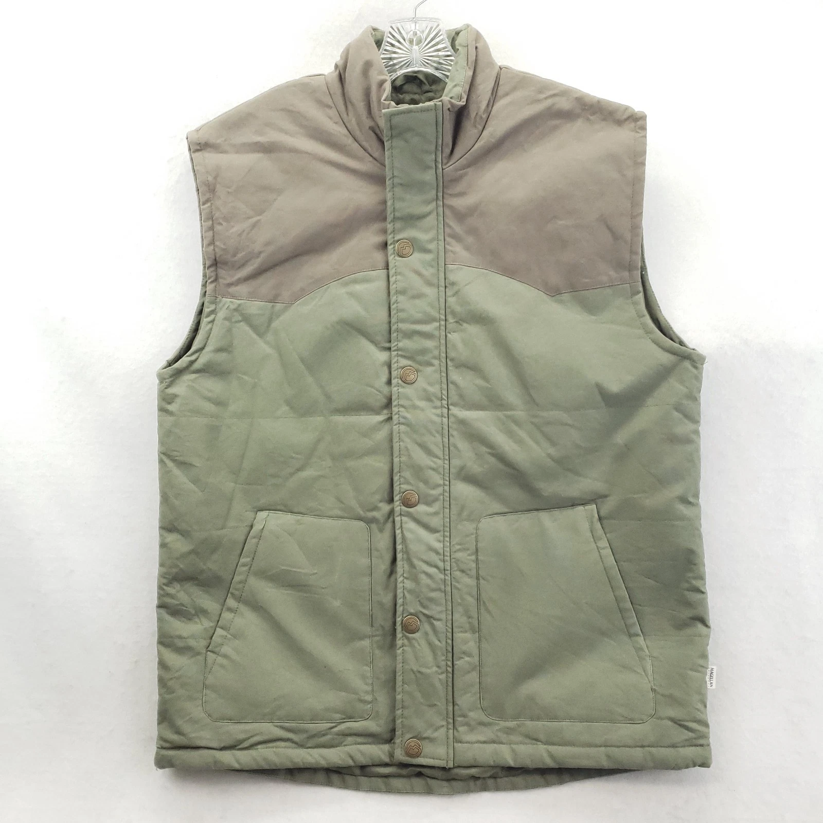 Magellan Outdoors Vest Mens Large Green Quilted Canvas Snap Front Outdoor Hiking
Opens in a new wind