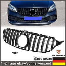 Panamericana GT Kühlergrill Grill Glanz Schwarz für Mercedes W205 S205 13-18 Panamericana GT Kühlergrill Grill Glanz Schwarz für Mercedes W205 S205 13-18