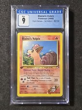 Blaine's Vulpix #65/132 1st Edition - Pokémon (2000) Gym Heroes CGC Mint 9!!!💎 on eBay