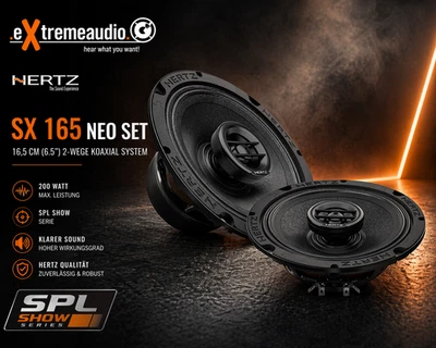 Hertz SX 165 Neo SET COAX 2Way 16,5cm Sistema coaxial bidireccional 1 par SPL... - Imagen 1 de 4