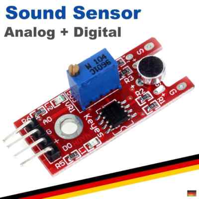 Analog Sound Sensor Geräuschsensor Sensor Mikrofon Modul Arduino Raspberry Pi