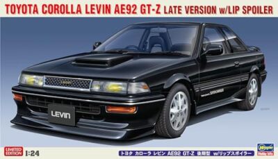 Hasegawa 1/24 Model Kit Toyota Corolla Levin AE92 GT-Z Late Ver. mit Lippensp...