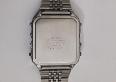 Vintage Casio Digital CFX-200 Calculator Men's Wristwatch For