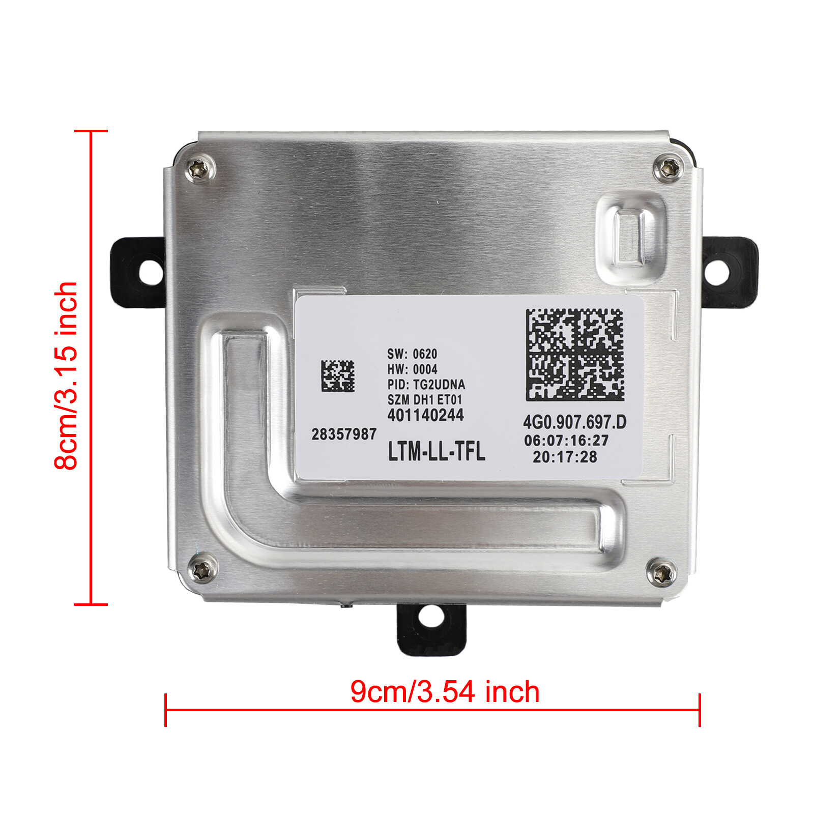 Unité Contrôle Phares 4G0907697D Qualité Électronique - 2