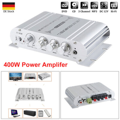 Mini 400W HiFi Verstärker Aluminium Audio Stereo Power Amplifier Vorverstärker