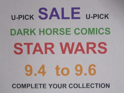 STAR WARS U-PICK Dark Horse Comics 2006 to 2014 Warehouse Discovery NM or Better