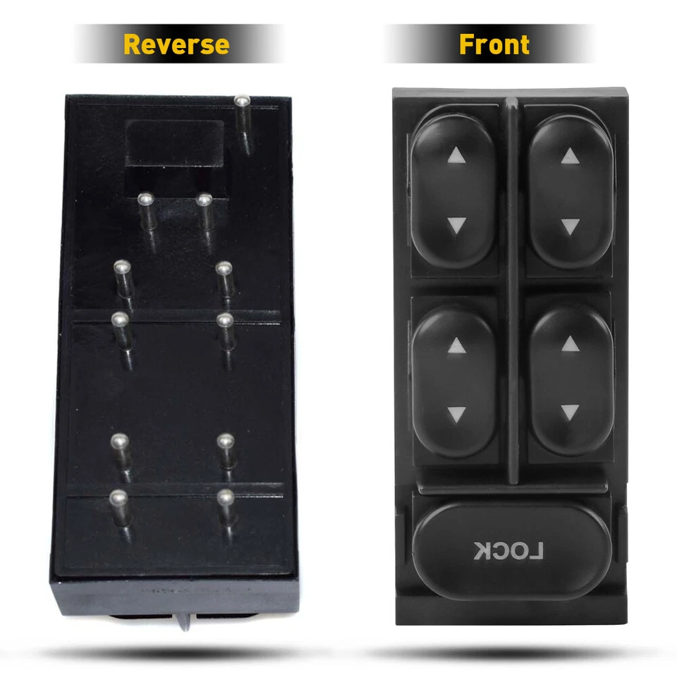 Interruptor de puerta de ventana eléctrica principal F4ZZ14529B para Ford Mustang 1994-04 convertible Foto 4 de 4