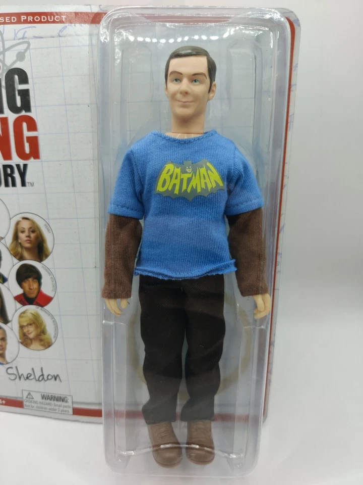 The Big Bang Theory Sheldon Cooper 8 Inch Action Figure 2013 Batman Shirt New - Image 3 of 4