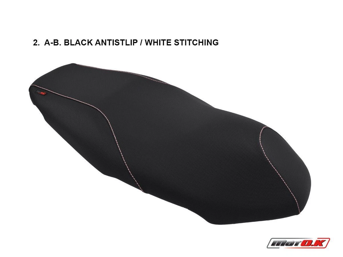 Kymco Agility MOTOK Seat cover black ANTI SLIP B424 WHITE