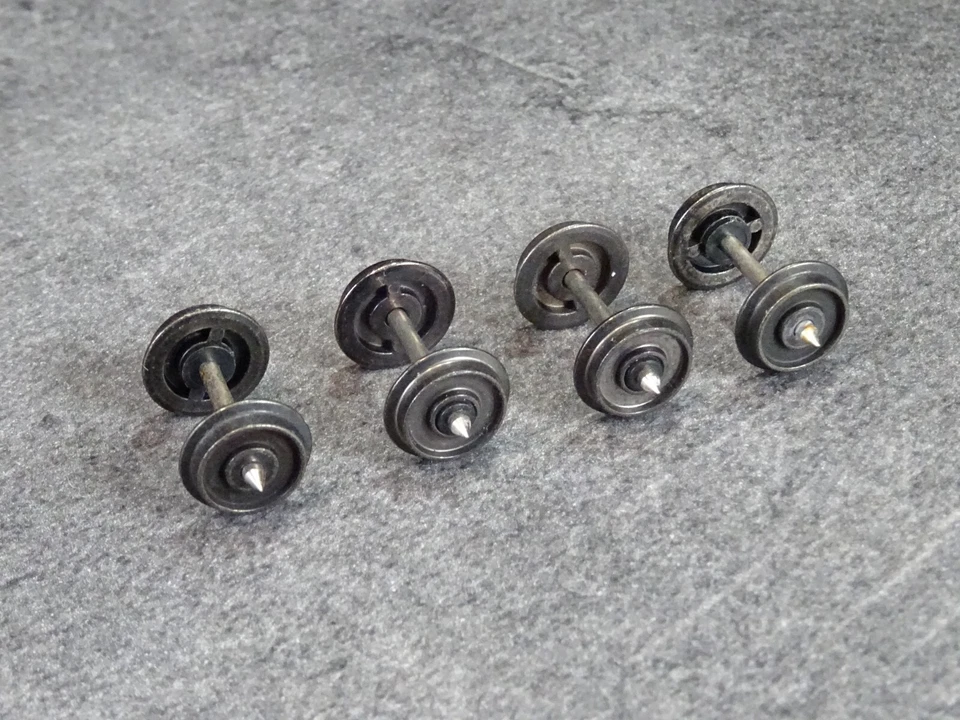 JOUEF HO 1/87 4 essieux métallique isolés d 10,6 brunie - Photo 2/4