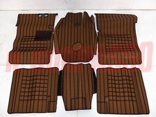 SOPRA TAPPETI MARRONI E NERI FIAT 1100 103 BAULETTO E TV H D FILGOMMA DIFETTATO