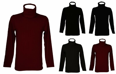SG SPINNE Dolcevita Herren Stehkragen Langarmshirt mit Schutzvorrichtung
