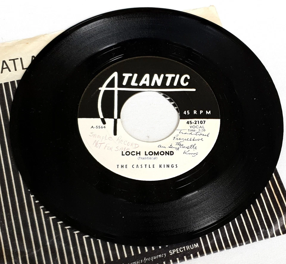 The Castle Kings- You Can Get Him-Frankenstein 7” Promo Single 1961 Atlantic USA - Image 4 of 4