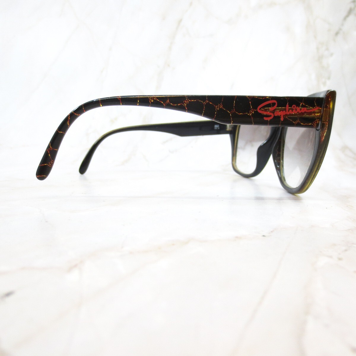 Vintage Saphira Optyl 4153 93 Sunglasses Frame Black Tortoise Plastic Full Rim 80 main image 2