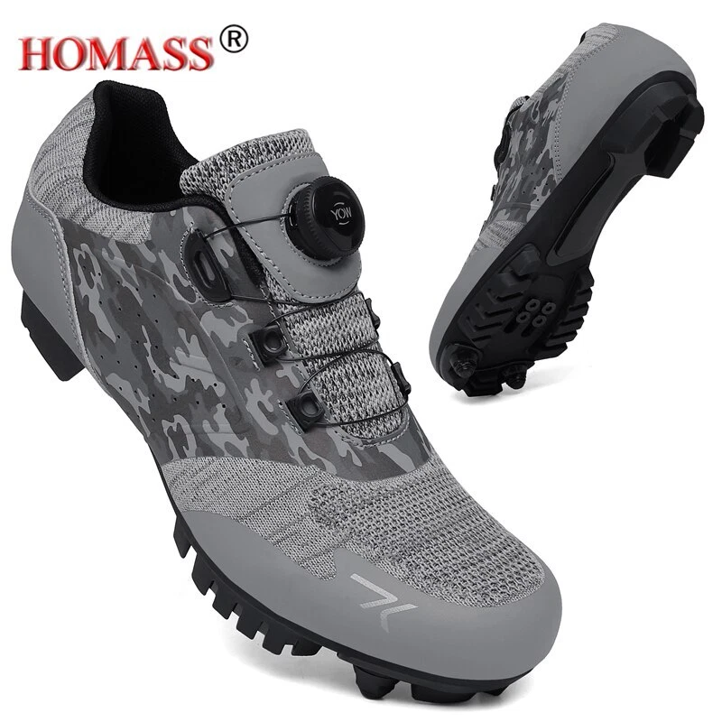 Para hombres Zapatos de Ciclismo de Carretera Mtb Bicicleta Tenis Transpirables Planos Zapatos de Bicicleta Foto 4 de 4