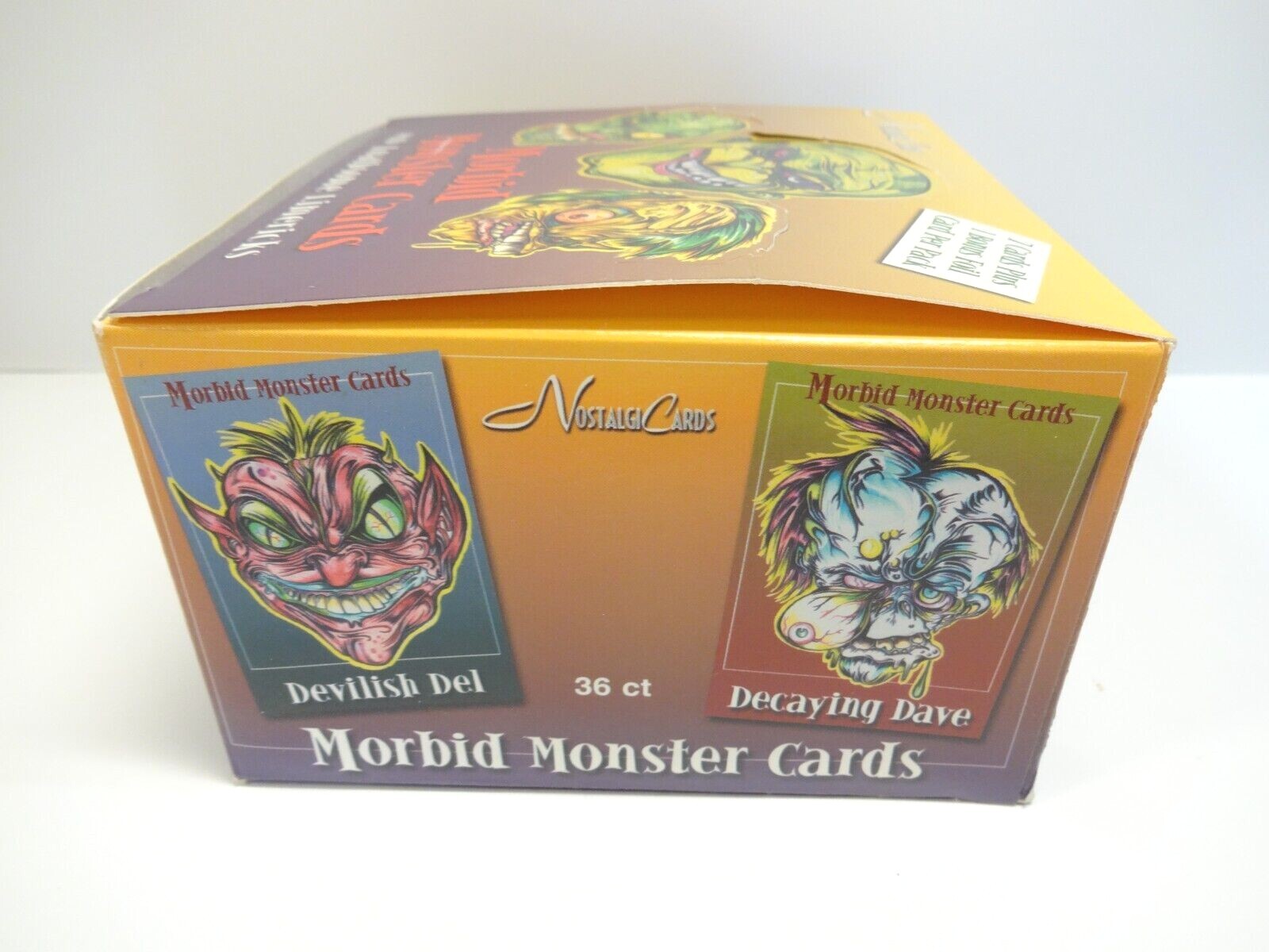 Morbid Monster Cards empty display box 1999 Nostalgicards - Picture 3 of 8