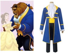 Beauty and The Beast Cosplay Costume Prince Beast Adam Outfit