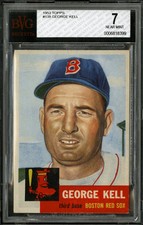 1953 TOPPS~#138~GEORGE KELL~BEST CENTERING YOU CAN FIND~BVG 7 BECKETT NEAR MINT
