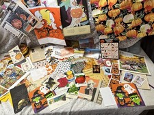 Halloween Fall Colors Junk Journal Ephemera 98 Pieces Craft Collage Scrapbook