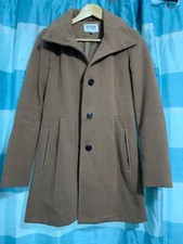 Bershka Brown Coat Size Xs Or Eu28. Brown Buttons.