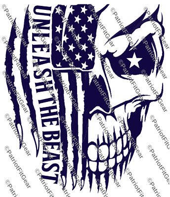 Unleash The Beast,Death Skull,Fitness,Motivation,Beast Mode,Custom Vinyl decal